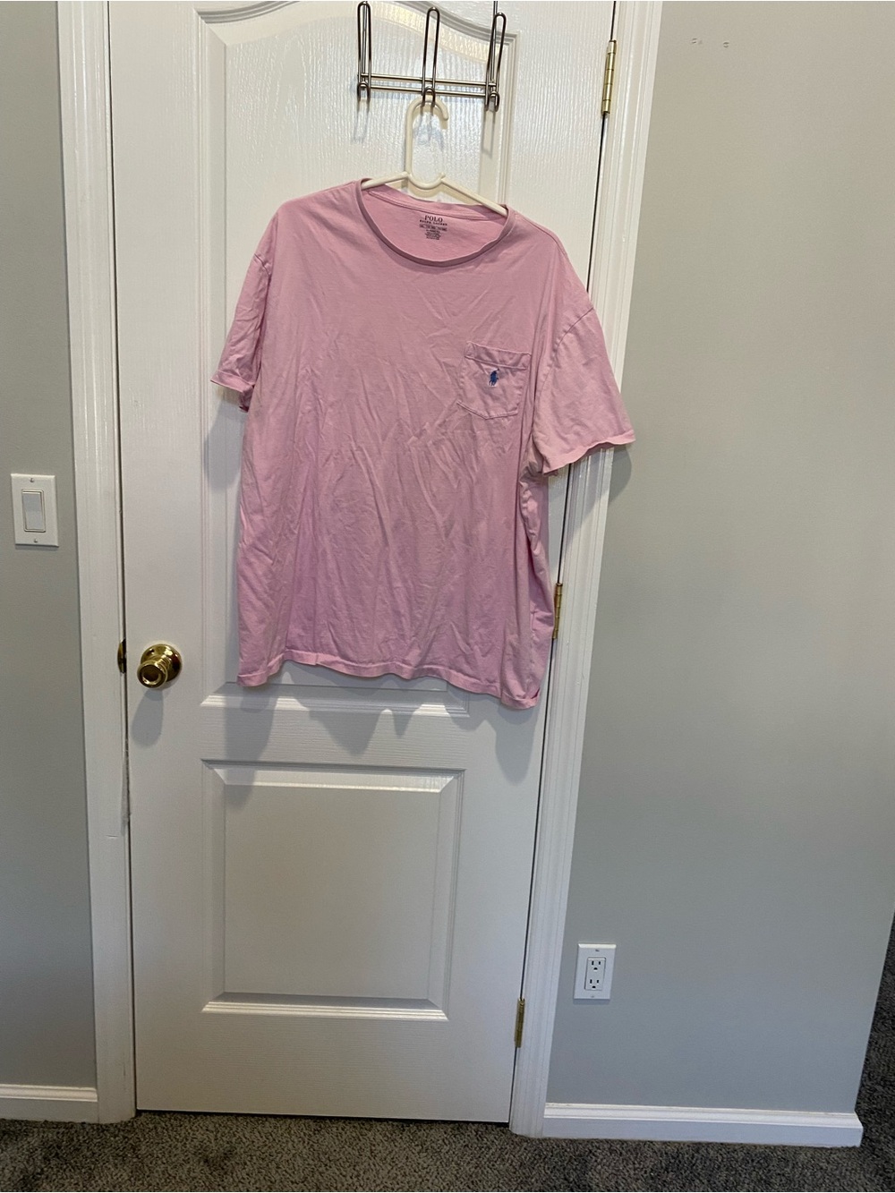 Polo by Ralph Lauren Light Pink Short Sleeve Pocket Tee
